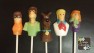 457sp Scrubby Dog Friends Chocolate or Hard Candy Lollipop Mold